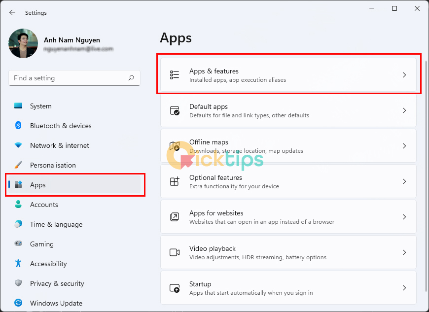 Tắt ứng dụng chạy ngầm trên Windows 11