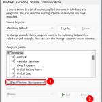 Tắt âm báo khi khởi động Windows