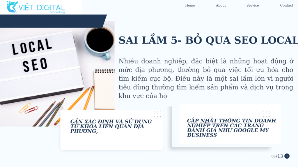 7 sai lầm phổ biến khi làm SEO và cách tránh
