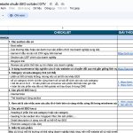 Checklist SEO cơ bản cho website mới