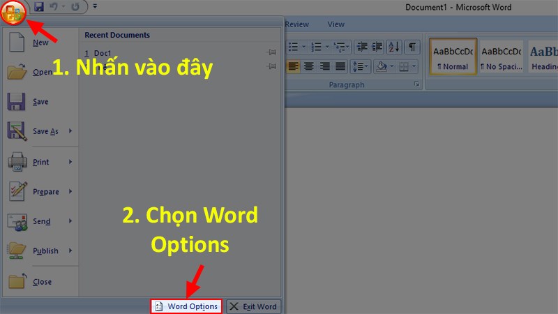 Khôi phục file Word chưa lưu