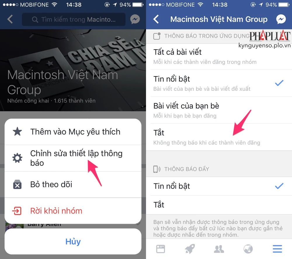 Thông báo TikTok gây phiền