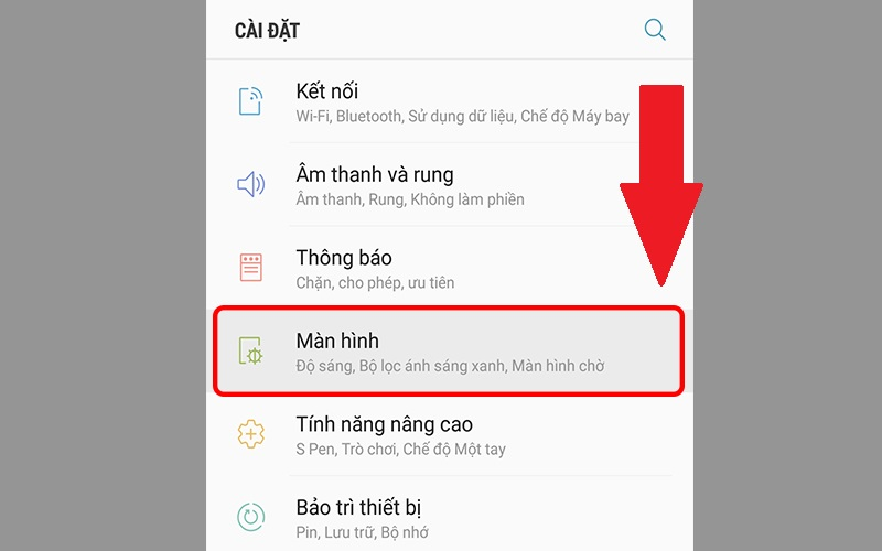 Tự động tắt màn hình khi không dùng