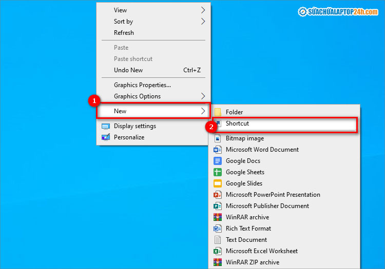 Shortcut giúp truy cập nhanh